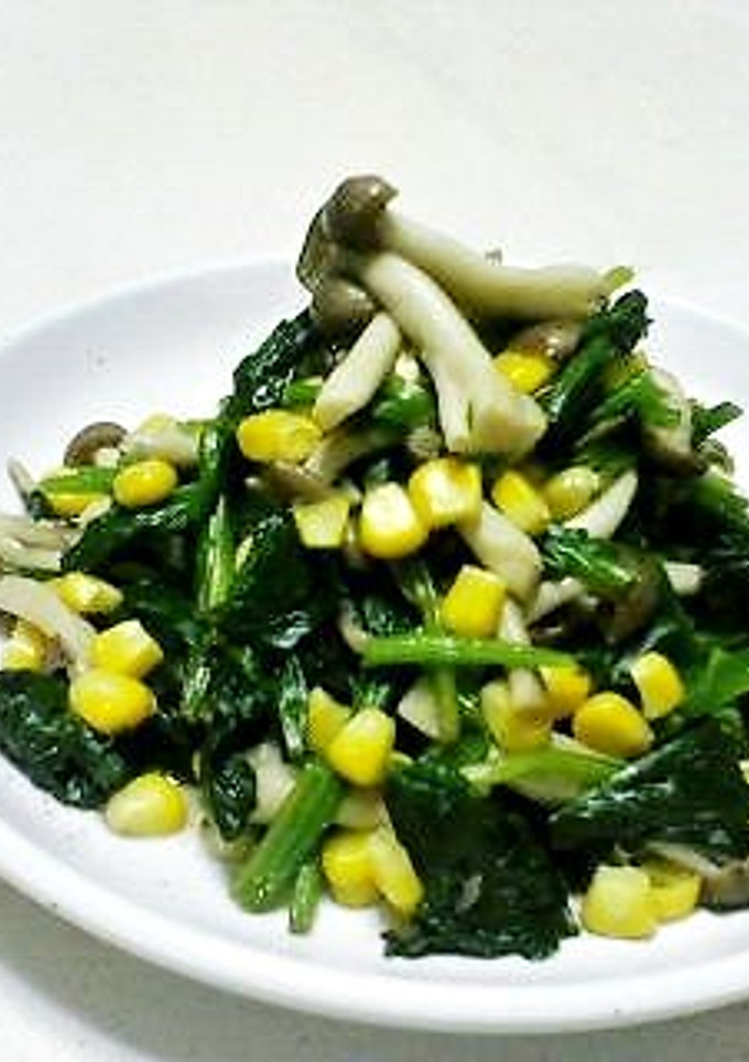 ☆ほうれん草ときのこのバター炒め☆-レシピのメイン写真