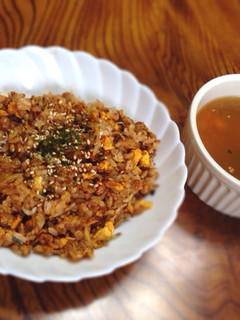 包丁不要!納豆キムチとしらすの和風炒飯☆-レシピのメイン写真