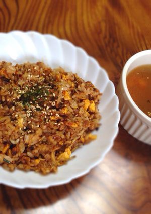 包丁不要！納豆キムチとしらすの和風炒飯☆-レシピのメイン写真