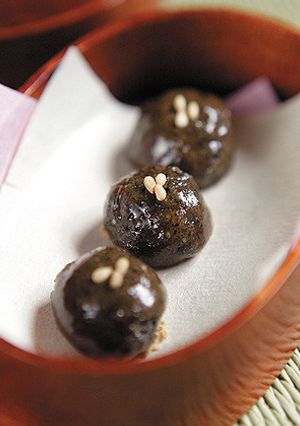 遊月亭黒豆茶出がらしレシピ☆黒豆きなこ飴-レシピのメイン写真