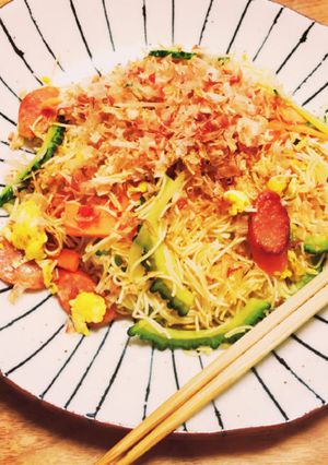 ゴーヤ&そうめんチャンプルー-レシピのメイン写真