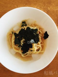 大葉と梅干しの和風冷製パスタ-レシピのメイン写真