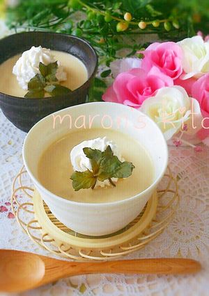 和スイーツ♡秋の濃厚ほうじ茶プリン-レシピのメイン写真