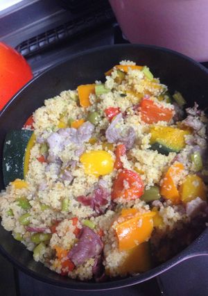 夏野菜のビューティークスクスサラダ-レシピのメイン写真