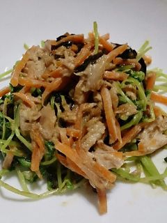 豆苗とツナの塩昆布マヨネーズ和え-レシピのメイン写真