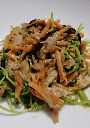 豆苗とツナの塩昆布マヨネーズ和え-レシピのメイン写真