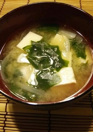 おかわかめ×豆腐のお味噌汁♪-レシピのメイン写真