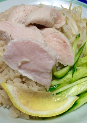 俺流!経済的…鶏ささ身肉で南海鶏飯-レシピのメイン写真