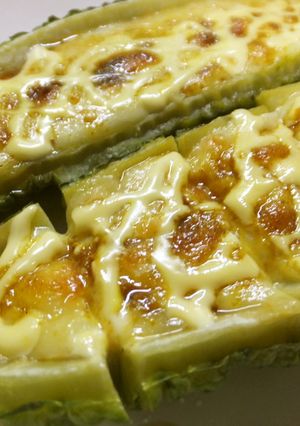 ゴーヤで簡単カレーマヨチーズ焼き-レシピのメイン写真