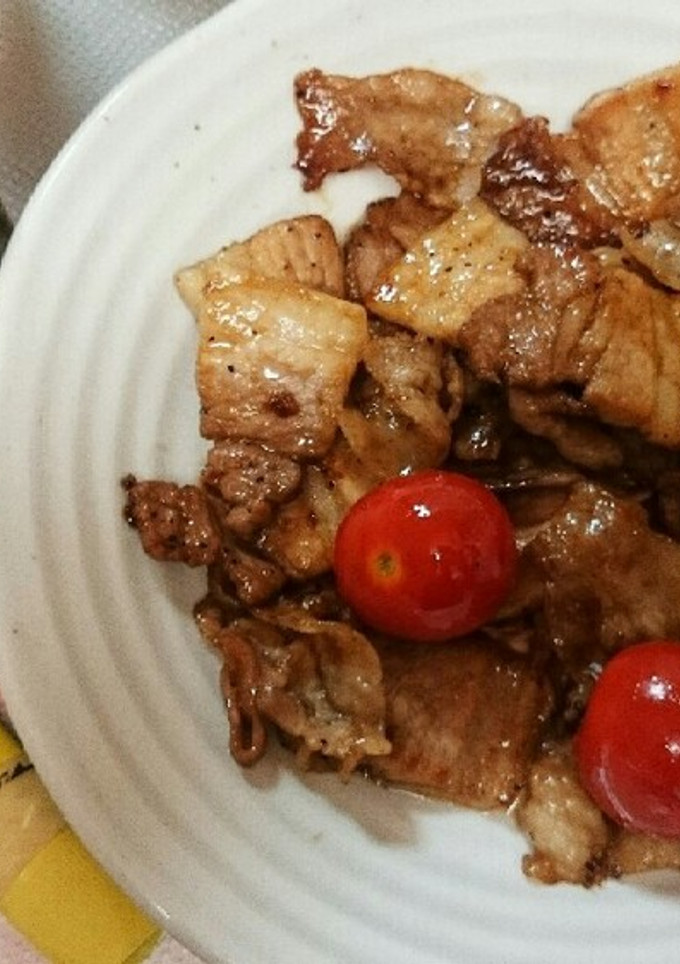 豚ばら肉のしょうが焼き-レシピのメイン写真