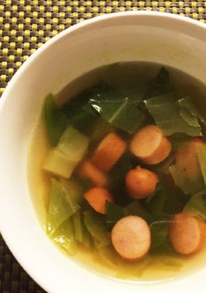 キャベツとソーセージのカレー風味スープ-レシピのメイン写真