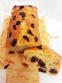 すぐ出来るしっとりレーズンバナナケーキ-レシピのメイン写真