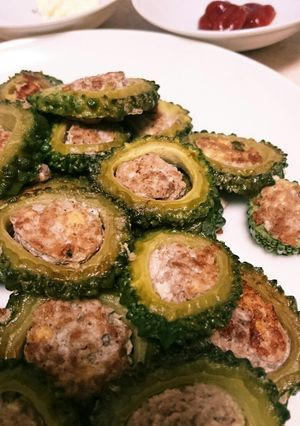 豆腐とひき肉でヘルシー☆ゴーヤの肉詰め-レシピのメイン写真