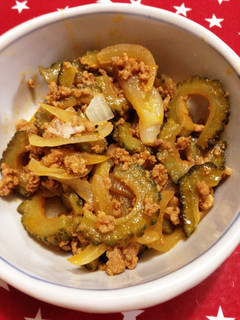 スパイシー☆ゴーヤとミンチのカレー風味煮-レシピのメイン写真