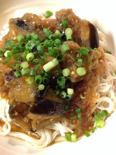 ナスの焼き浸し 素麺のせ-レシピのメイン写真