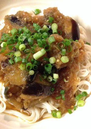 ナスの焼き浸し 素麺のせ-レシピのメイン写真