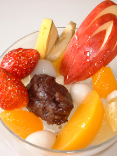 定番!豆腐白玉あんみつ-レシピのメイン写真