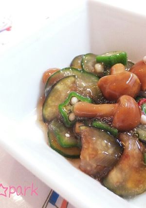 豆腐のお供に♪オクラなめこのトロトロあん-レシピのメイン写真