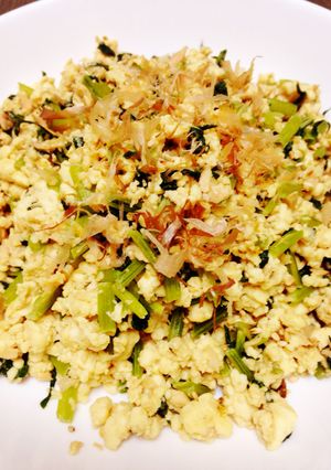 ツナと小松菜の炒り豆腐-レシピのメイン写真