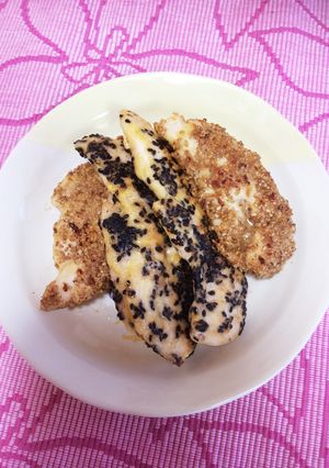 簡単☆食べやすい鶏ささ身のごま焼き♡-レシピのメイン写真