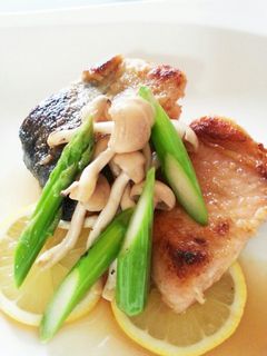 ★鮭ときのこ・アスパラのバター焼き★-レシピのメイン写真