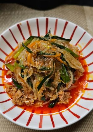 レンジで簡単春雨炒め-レシピのメイン写真
