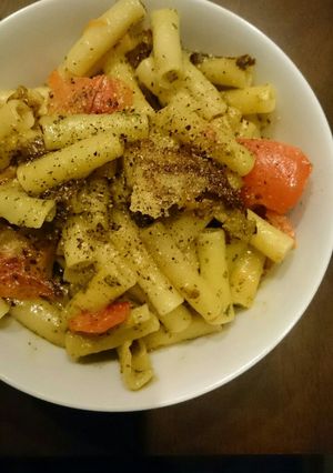 旨味たっぷり、フライパンで焼きパスタ-レシピのメイン写真