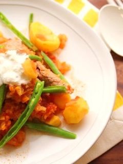 豚肉と栗のトマト煮込み-レシピのメイン写真