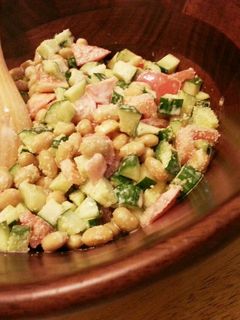 大豆&きゅうり&トマトのコロコロサラダ-レシピのメイン写真