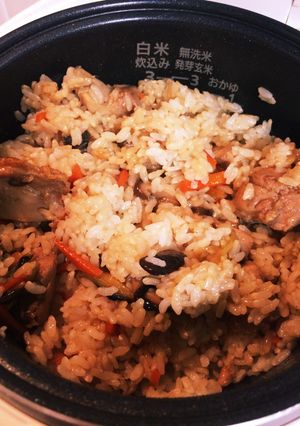 鶏モモ肉の簡単まぜご飯-レシピのメイン写真