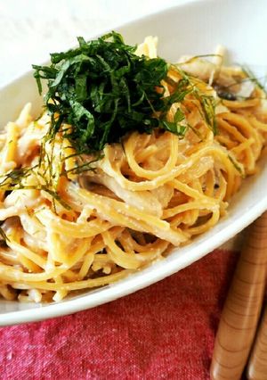 別茹で生クリ不要！たらこクリームパスタ♡-レシピのメイン写真