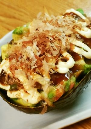 お好み焼き風☆アボカドココット-レシピのメイン写真