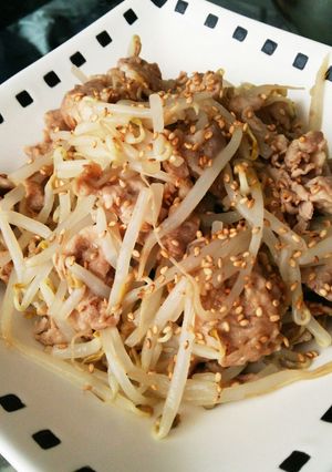 レンジで簡単☆豚肉ともやしの香味醤油蒸し-レシピのメイン写真