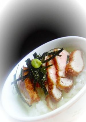 簡単トンカツお茶漬け♪-レシピのメイン写真