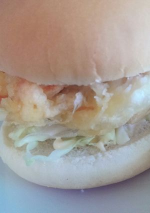 簡単！えびのかき揚げハンバーガー-レシピのメイン写真