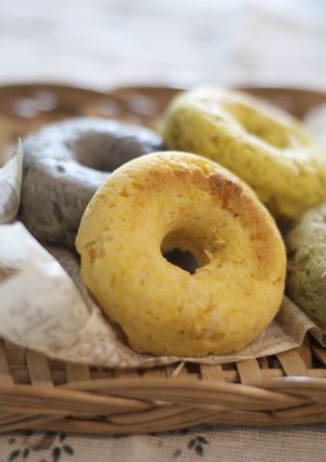 米粉100☆豆乳焼きドーナツ抹茶-レシピのメイン写真