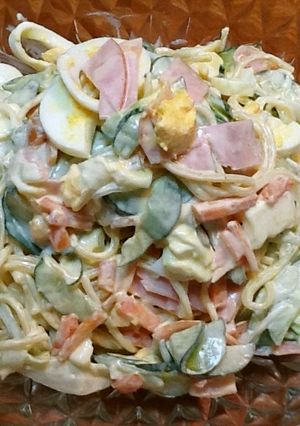 昔ながらのスパゲッティサラダ-レシピのメイン写真