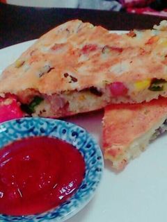 HM×フライパンで夏野菜ケークサレ-レシピのメイン写真