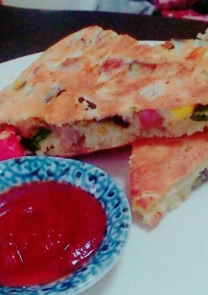 HM×フライパンで夏野菜ケークサレ-レシピのメイン写真