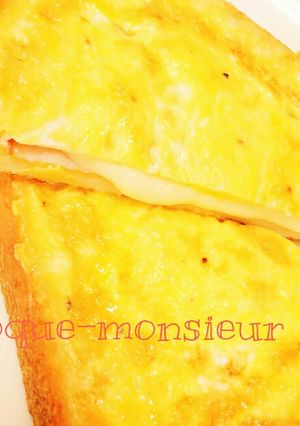 ♡簡単！とろ～りチーズのクロックムッシュ-レシピのメイン写真
