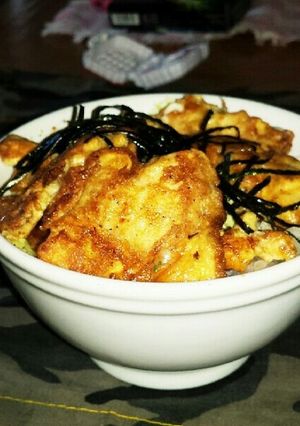 鶏胸肉のピカタ風丼物-レシピのメイン写真