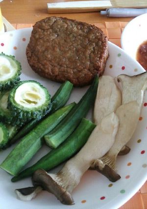 夏野菜のレンジ蒸し～梅ダレ～-レシピのメイン写真