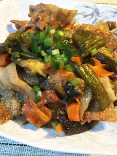 超簡単!夏野菜と肉の甘味噌煮-レシピのメイン写真
