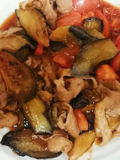 なすトマト豚肉のオイスター炒め-レシピのメイン写真