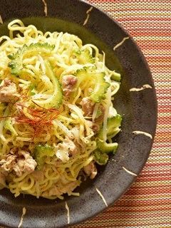 簡単!ランチに「ゴーヤと豚肉の塩焼きそば-レシピのメイン写真