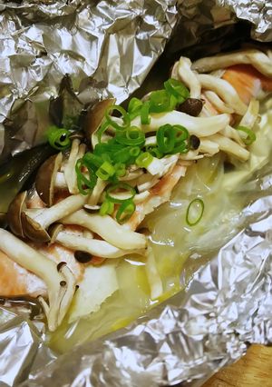 玉ねぎ甘~っ♥鮭のホイル焼き!-レシピのメイン写真
