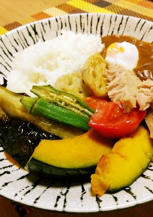シーチキンと揚げ野菜のご馳走カレー-レシピのメイン写真
