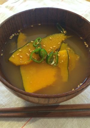 かぼちゃと青唐辛子のさっぱりスープ-レシピのメイン写真