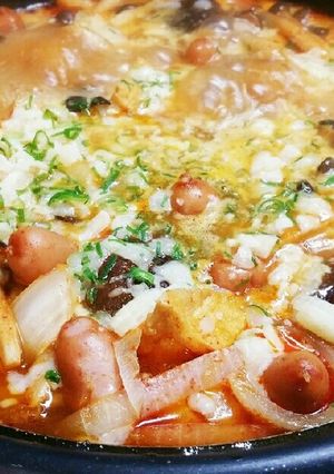 やみつきキムチ鍋♡豚肉と白菜ミルフィーユ-レシピのメイン写真