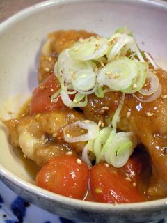 鶏手羽元とミニトマトの甘辛煮♪-レシピのメイン写真